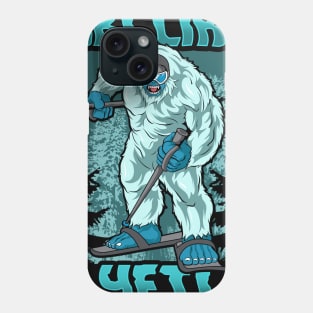 Ski Like Yeti - Funny Wintersports Skiing T-Shirt Phone Case