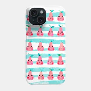 Cute Pink Pears - Sweet Happy Fruits Phone Case