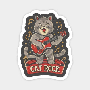 meow, rock, and guitar Magnet