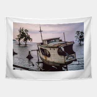 Boat amongst the Mangroves Tapestry