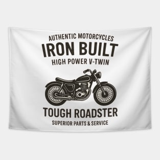 Retro American Motorcycle – Vintage Biker Distressed Design Tapestry