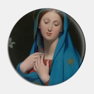 Virgin of the Adoption by Jean-Auguste-Dominique Ingres Pin
