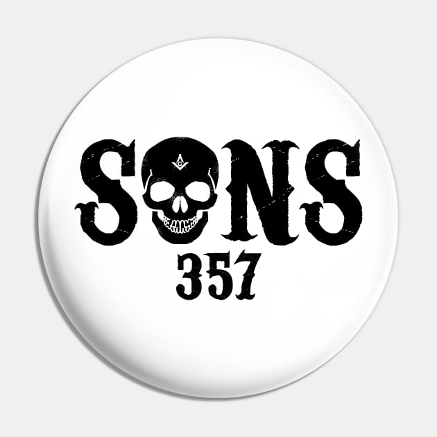 Sons of 357, risen dead, masonic Pin by hclara23