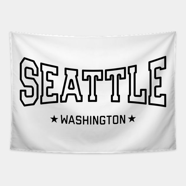 Seattle, Washington Tapestry by gnomeapple