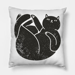 Big black cat Pillow