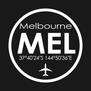 MEL, Melbourne Tullamarine International Airport T-Shirt