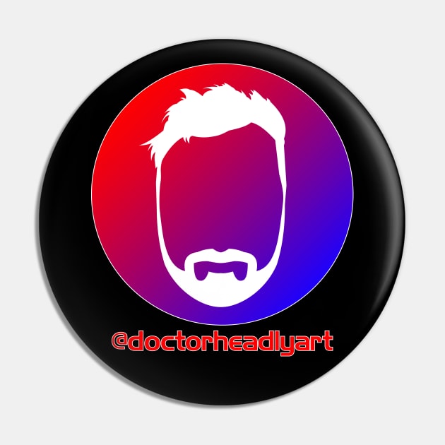 DoctorHeadly Art Pin by doctorheadly