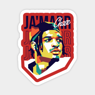 Ja'marr Chase on WPAP Art 1 Magnet