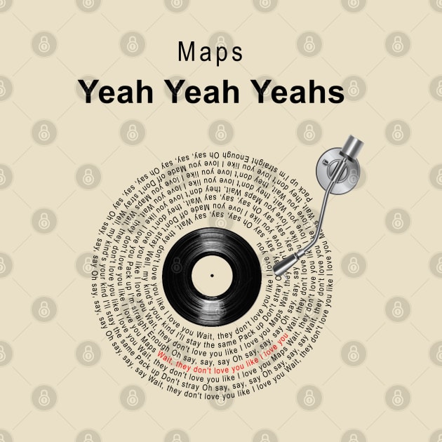 MAPS YEAH LYRICS ILLUSTRATIONS by Vansa Design