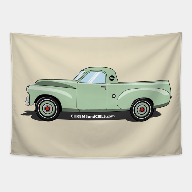 Aussie FJ Holden Ute Tapestry by CC I Design