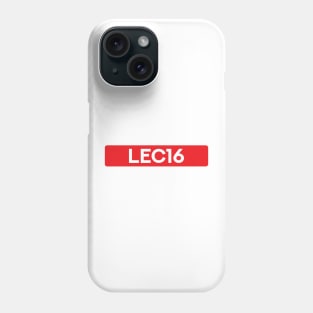 Charles Leclerc 16 - Driver Tag #3 Phone Case