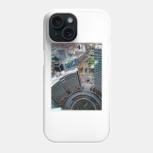 Aerial View of Central Milan Piazza Gae Aulenti Phone Case