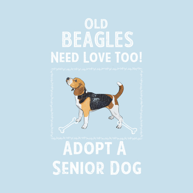 Disover Senior Dog Adoption T-Shirt for Beagle Dog Lovers - Beagle - T-Shirt