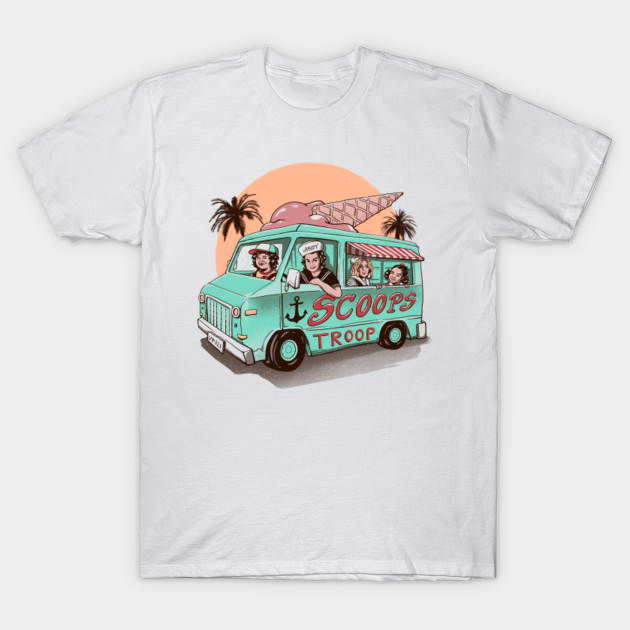 Scoops Troop Ice Cream Truck - Scoops Troop - T-Shirt