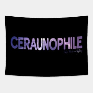 Ceraunophile - Lover of Thunderstorms and Lightning Tapestry