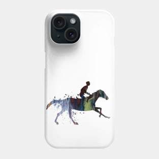 horse and jockey Phone Case