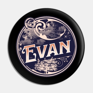 Evan Name Tshirt Pin