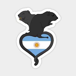 Gerbil Argentina (dark) Magnet