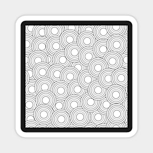 white circles with gray medium scale Magnet