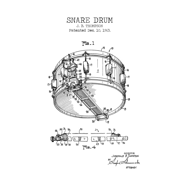 SNARE DRUM patent by Dennson Creative