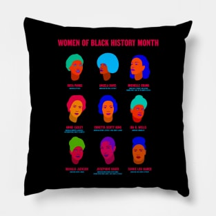 Women Of Black History Month Pillow