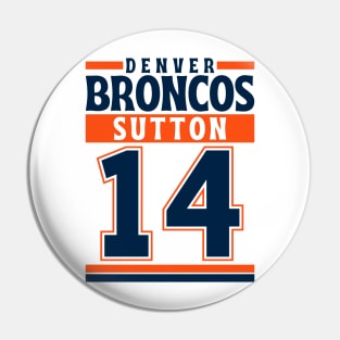 Denver Broncos Sutton 14 Edition 3 Pin