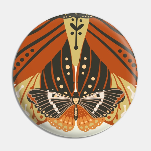 Boho Butterflies collage Pin by waltzart