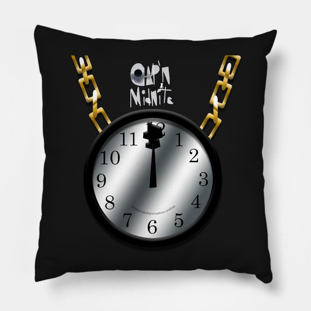 Cap'n Midnite Clock With Chain Pillow by tyrone_22