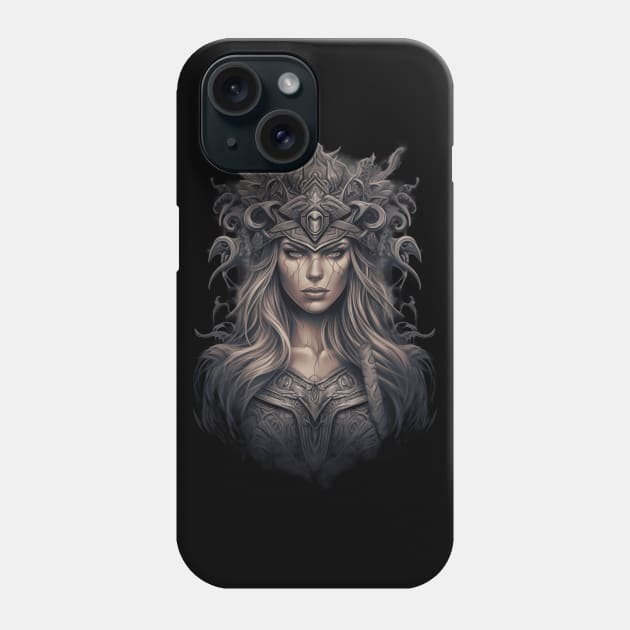 Viking Shield Maiden 03 Phone Case by Mistywisp