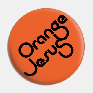 Orange Jesus Pin