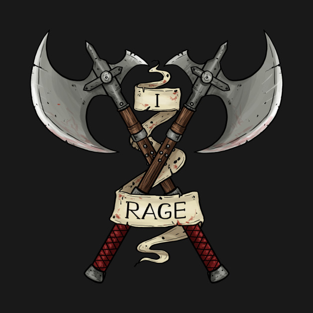 Disover Barbarian - I Rage - Barbarian - T-Shirt