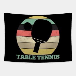 Retro Table Tennis Tapestry