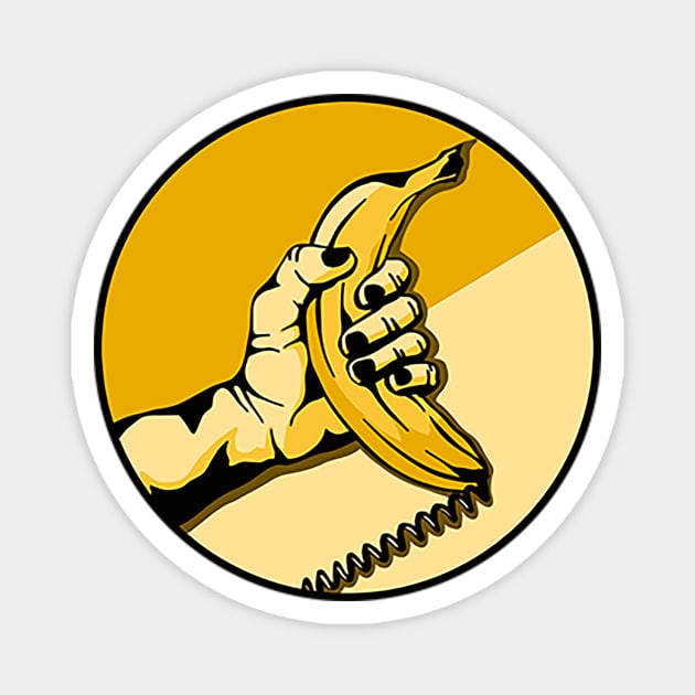 Banana phone Magnet by il_valley