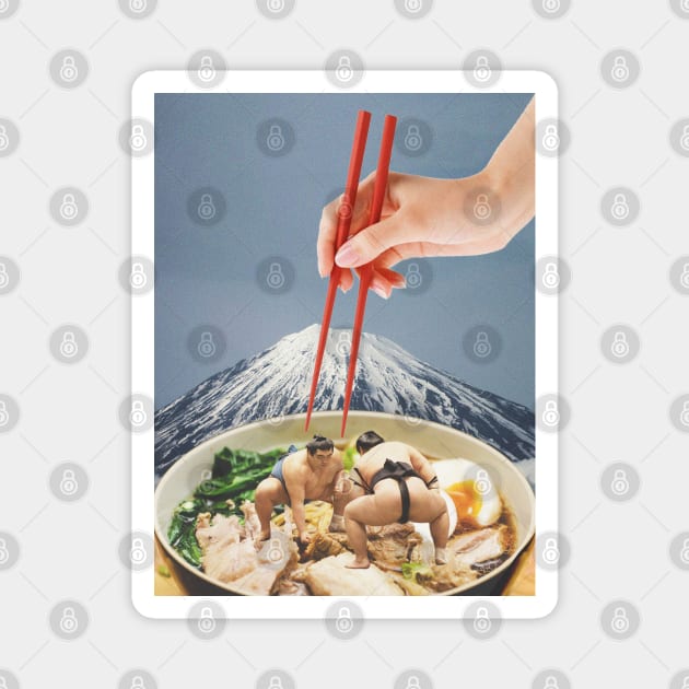 Sumo, Fuji, Ramen // Japan Love Magnet by MsGonzalez