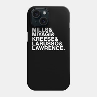 Karate Kid Names (White) Phone Case