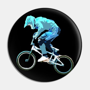 bmx racing action Pin