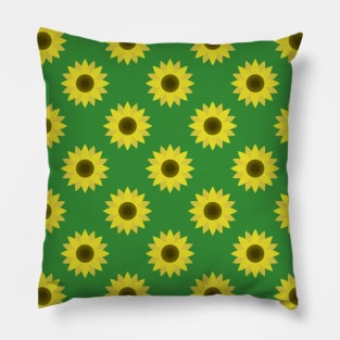 Sunflowers Neck Gator Green Sunflower Pillow