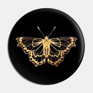 Gold Butterfly Pin