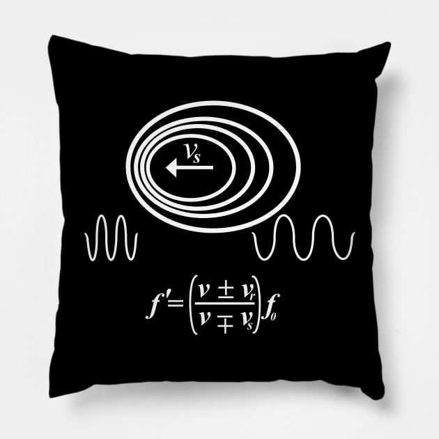 Doppler Effect Pillow by Silentrebel