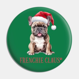 Frenchie Claus Pin