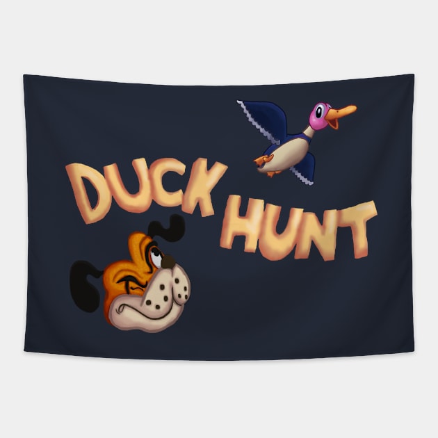 The Duck Hunt Show Tapestry by SpennyEcks