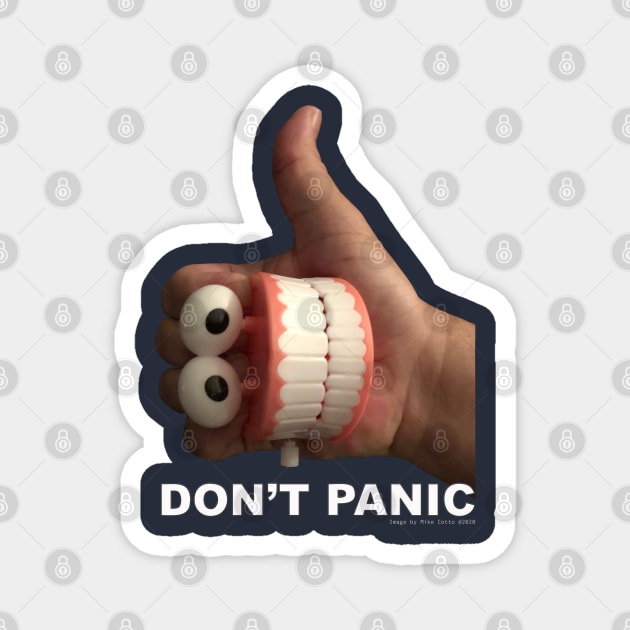 Don't Panic Magnet by MikeCottoArt