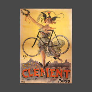 An advertisement for Clement bicyles in Paris T-Shirt