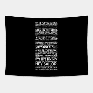 Black Widow Quotes Tapestry