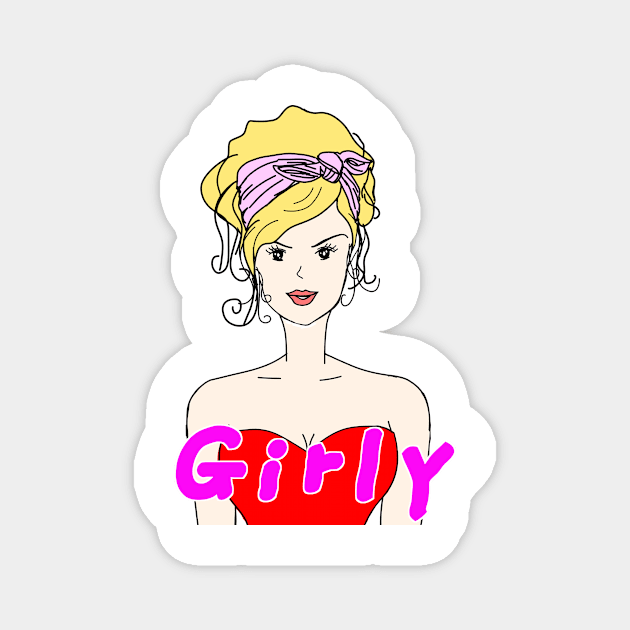 Girly Magnet by Grafititee