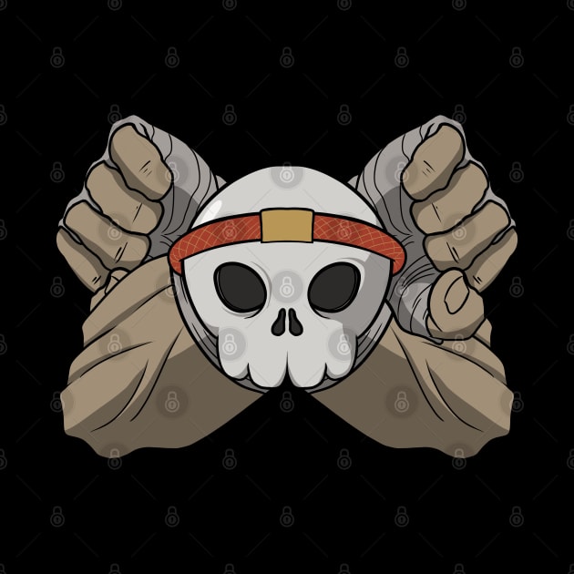 Muay Thai crew Jolly Roger pirate flag (no caption) by RampArt