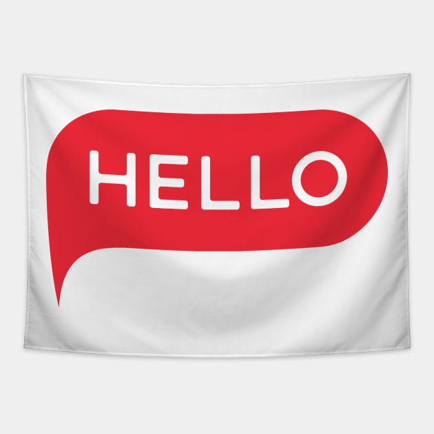 hello lettering Tapestry by joeymono