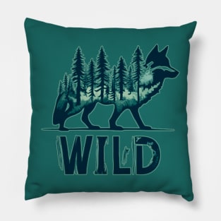 Wild Wolf Pillow