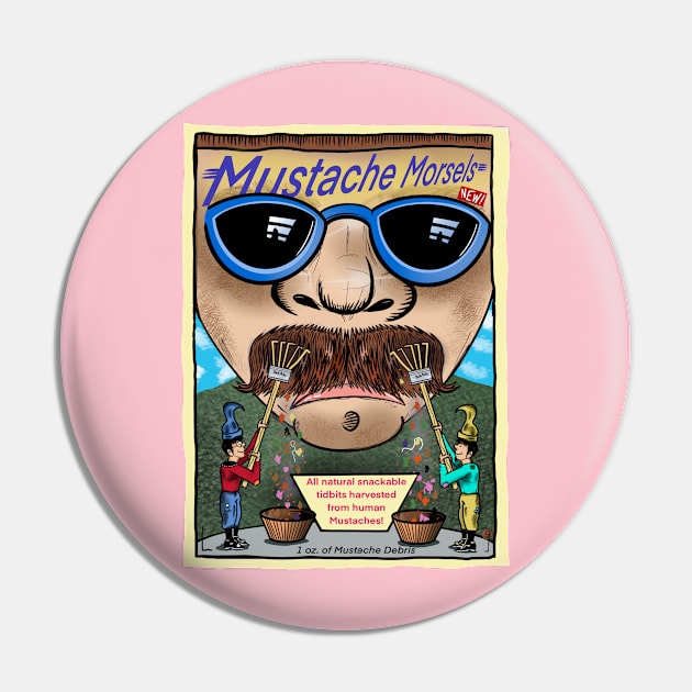 Pukey Products 17 “Mustache Morsels” Pin by Popoffthepage