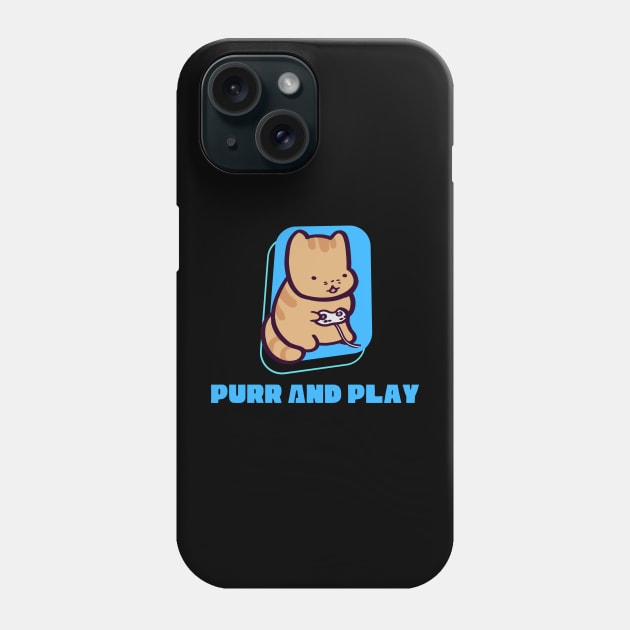 Purr And Play Phone Case by ThumboArtBumbo